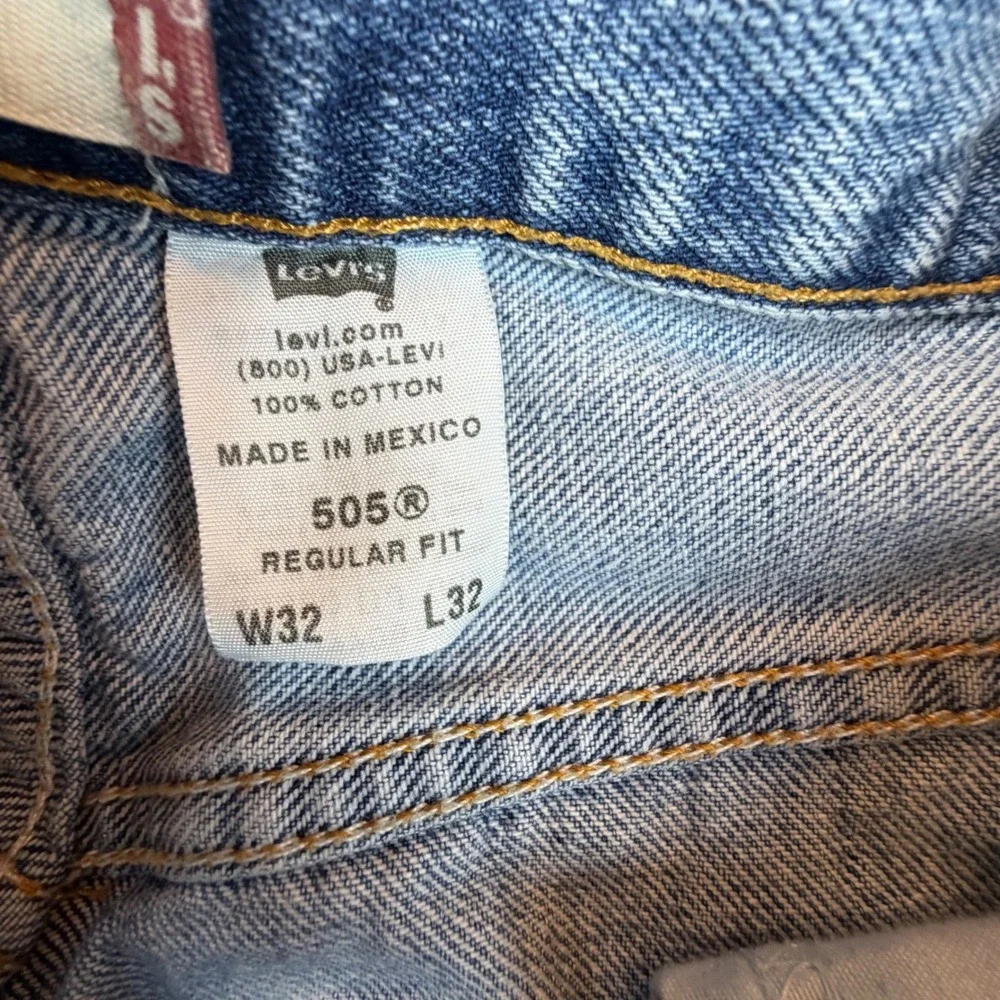 Levi's Mens 505 4891 Vintage Y2K Straight Leg Heavy Jeans 005054891‎ 32x32